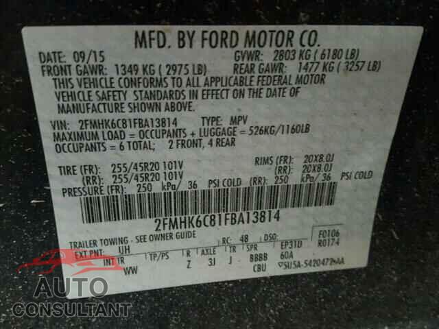 FORD FLEX 2015 - 2FMHK6C81FBA13814