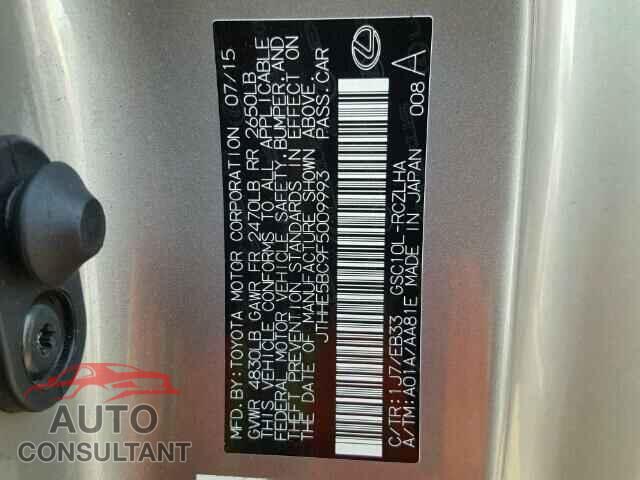 LEXUS RX350 2015 - JTHHE5BC9F5009993