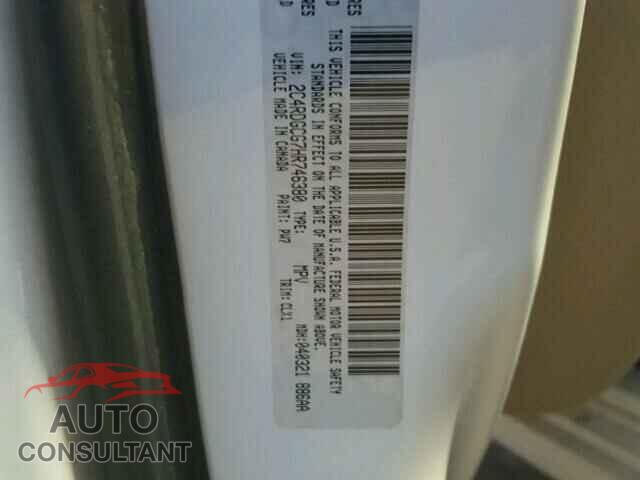 DODGE CARAVAN 2017 - 2C4RDGCG7HR746380