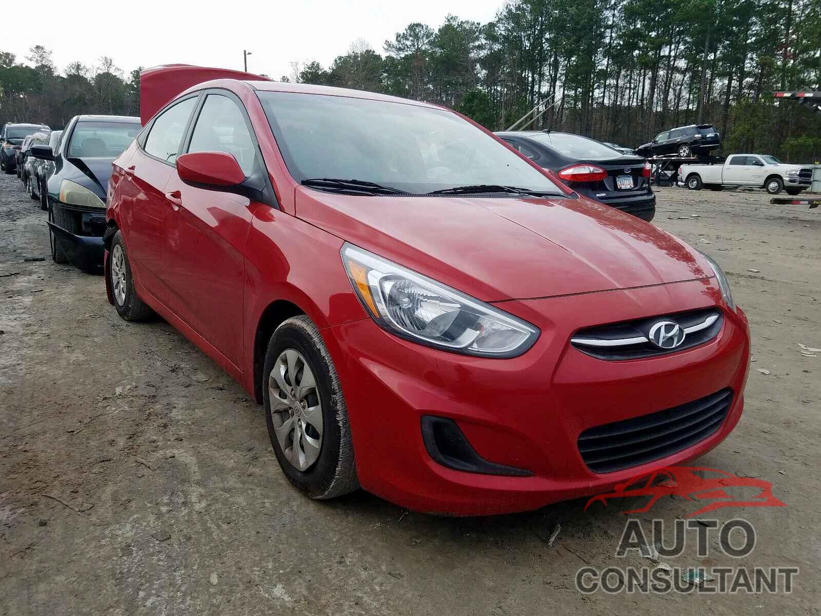 HYUNDAI ACCENT 2016 - WDCTG4EB3KJ551413