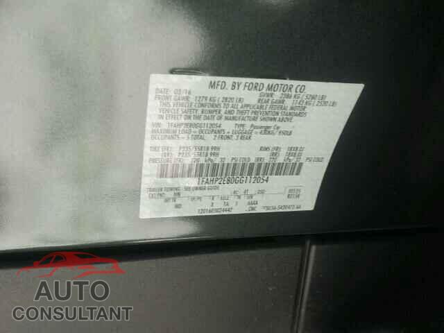FORD TAURUS 2016 - 1FAHP2E80GG112054