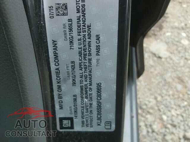 CHEVROLET SPARK 2015 - KL8CB6S95FC806695
