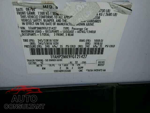FORD TAURUS 2015 - 1FAHP2MK9FG121427