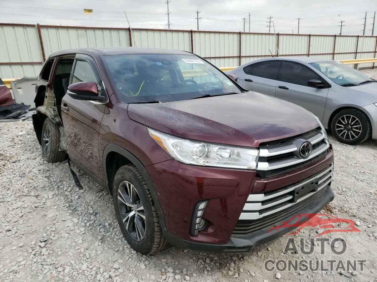 TOYOTA HIGHLANDER 2019 - 5TDZZRFH1KS336058