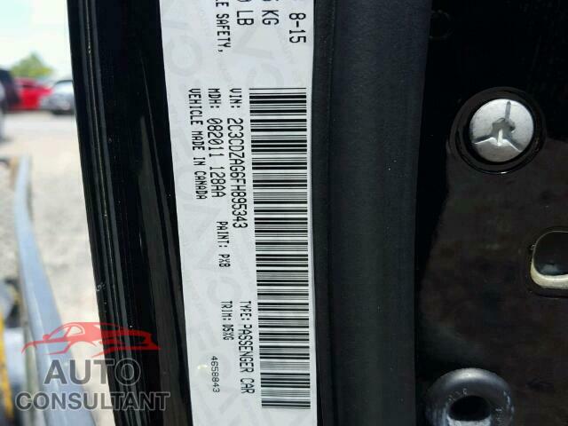 DODGE CHALLENGER 2015 - 2C3CDZAG6FH895343
