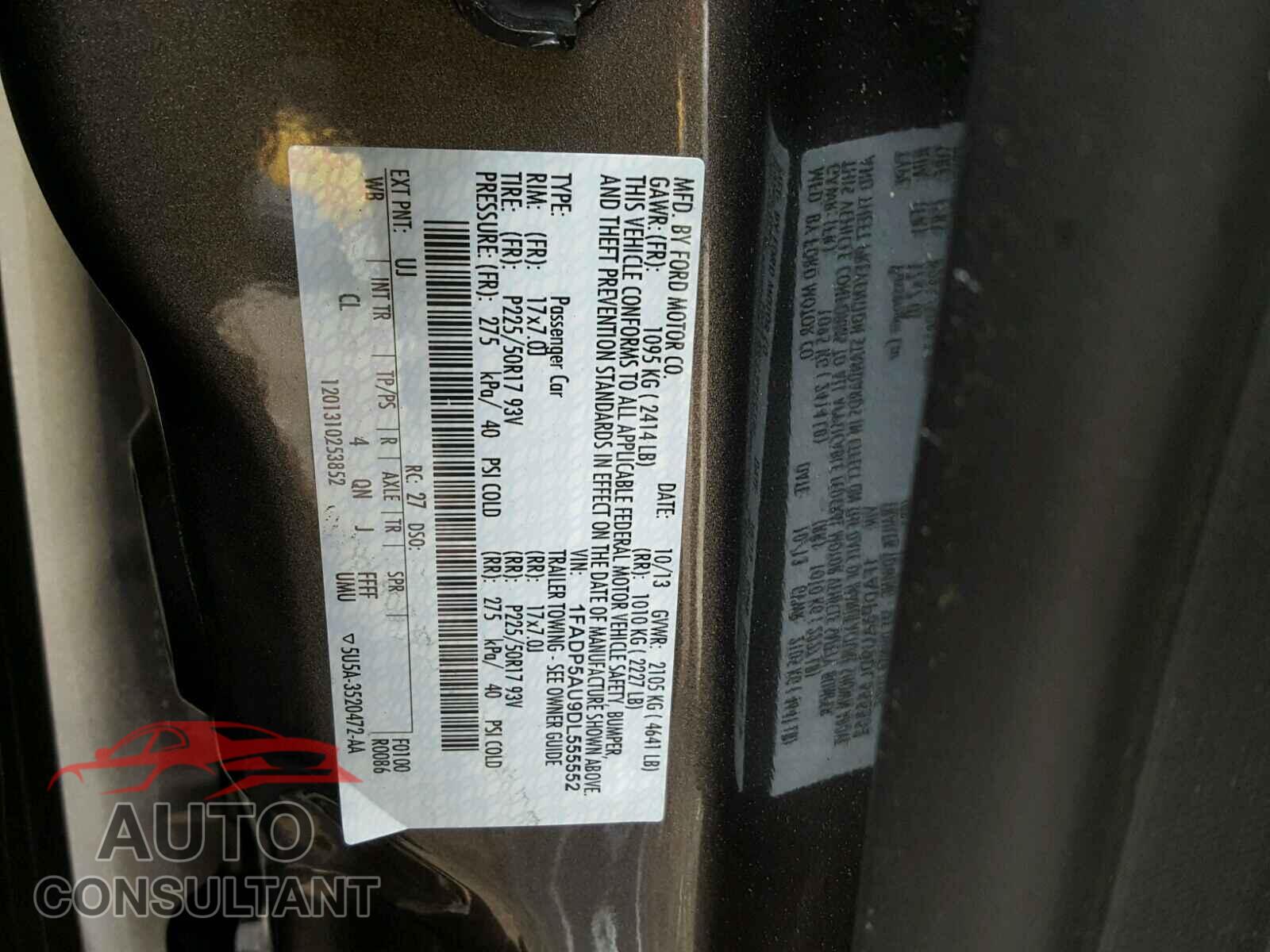 FORD CMAX 2013 - 2FMPK3G96GBC00612