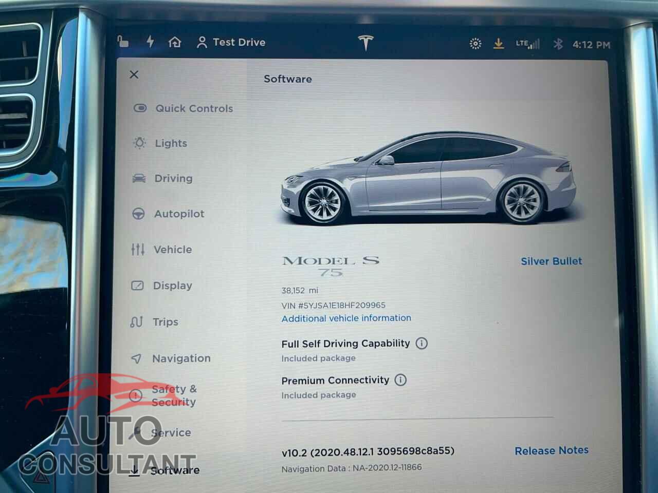 TESLA MODEL S 2017 - 5YJSA1E18HF209965