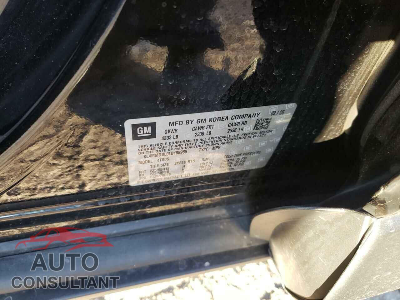 BUICK ENCORE 2020 - KL4MMDSL0LB108965