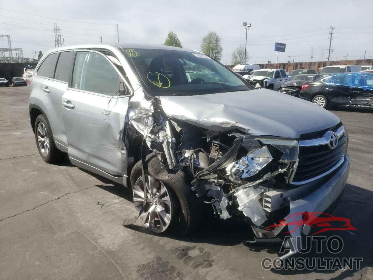 TOYOTA HIGHLANDER 2016 - 5TDZKRFH2GS136964