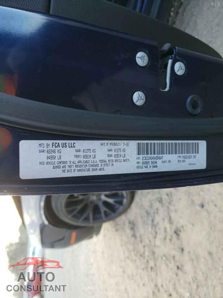 DODGE CHALLENGER 2016 - 2C3CDZAG4GH284647