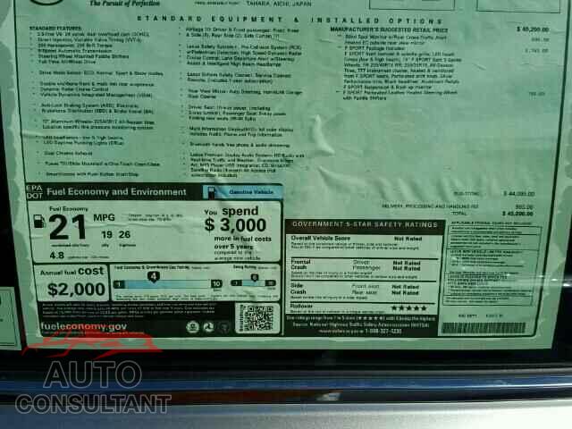 LEXUS IS300 2017 - JTHCM1D24H5018548