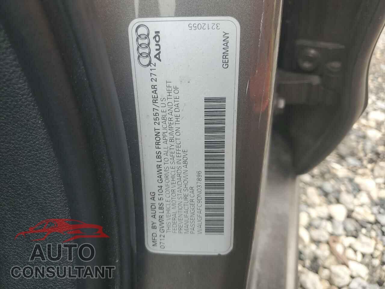 AUDI A6 2013 - WAUGFAFC9DN037896