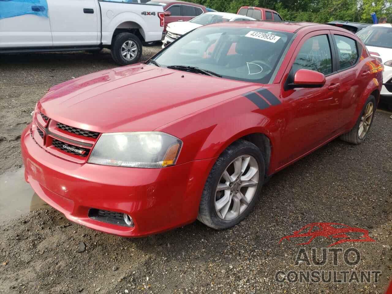 DODGE AVENGER 2013 - 1C3CDZBG0DN586261