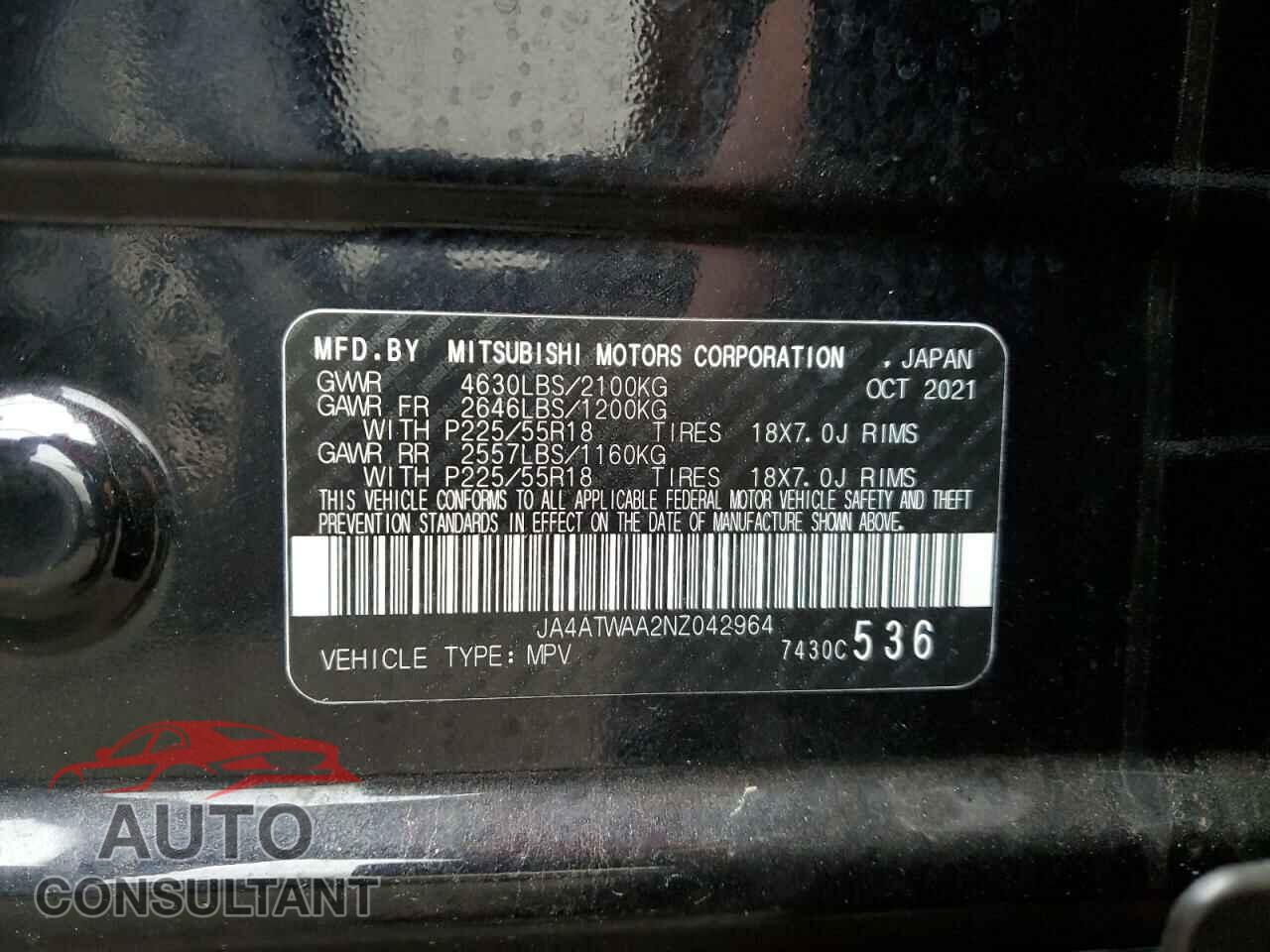 MITSUBISHI ECLIPSE 2022 - JA4ATWAA2NZ042964