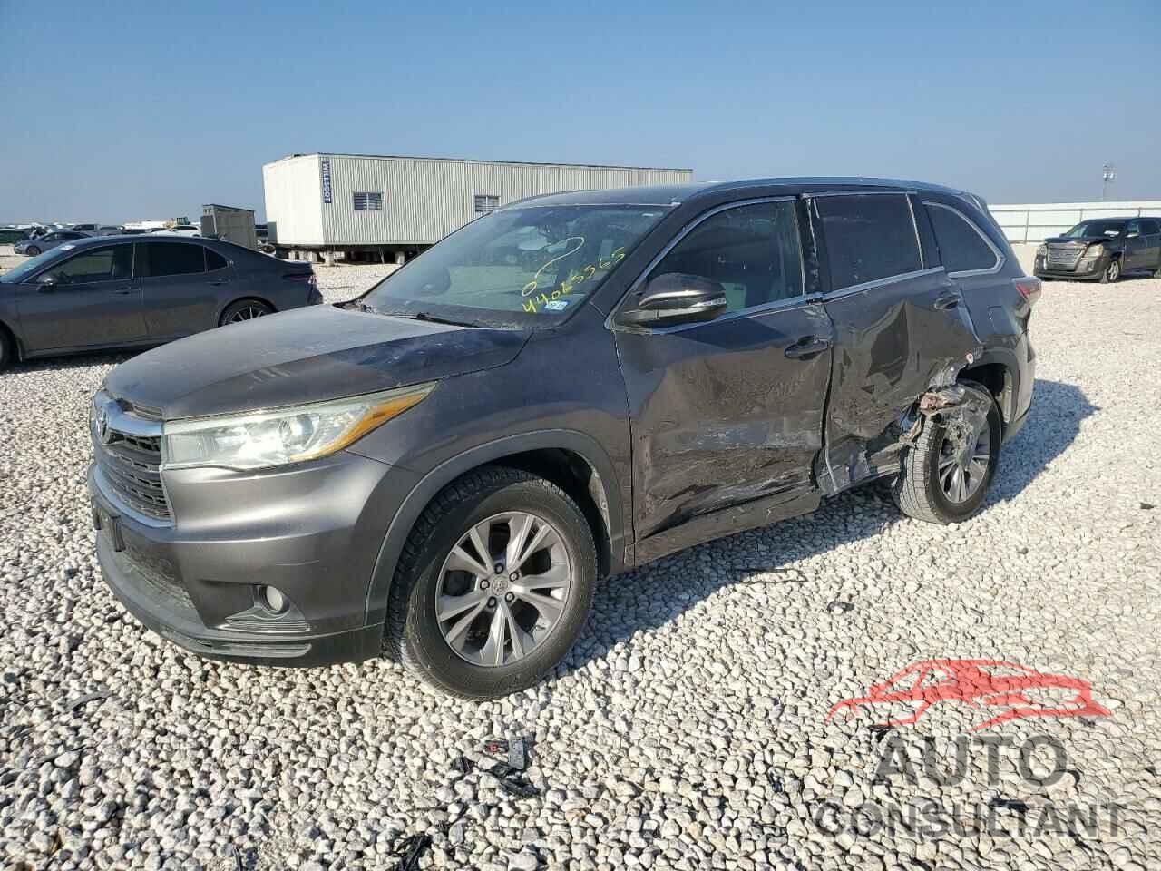 TOYOTA HIGHLANDER 2015 - 5TDKKRFHXFS057154