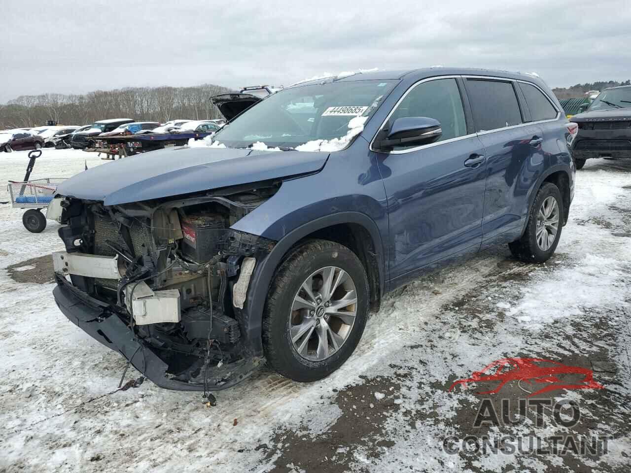 TOYOTA HIGHLANDER 2016 - 5TDBKRFH3GS306640
