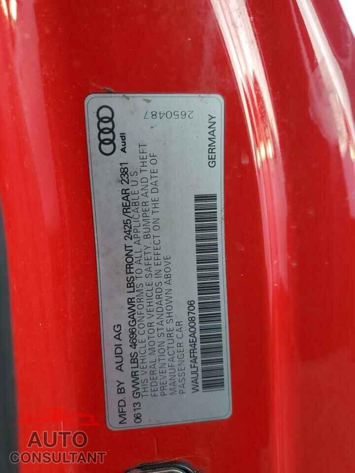 AUDI A5 2014 - WAULFAFR4EA008706