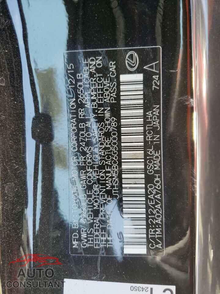 LEXUS RC300 2016 - JTHSM5BC6G5000789