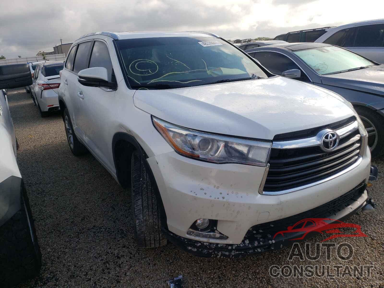 TOYOTA HIGHLANDER 2016 - 5TDYKRFH9GS160562