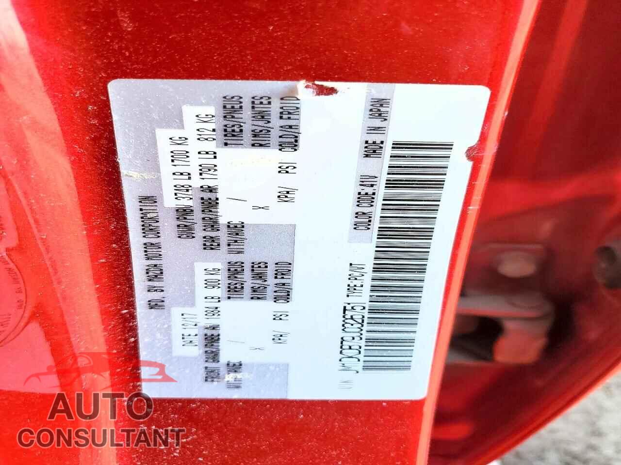 MAZDA CX-3 2018 - JM1DKDB79J0326751