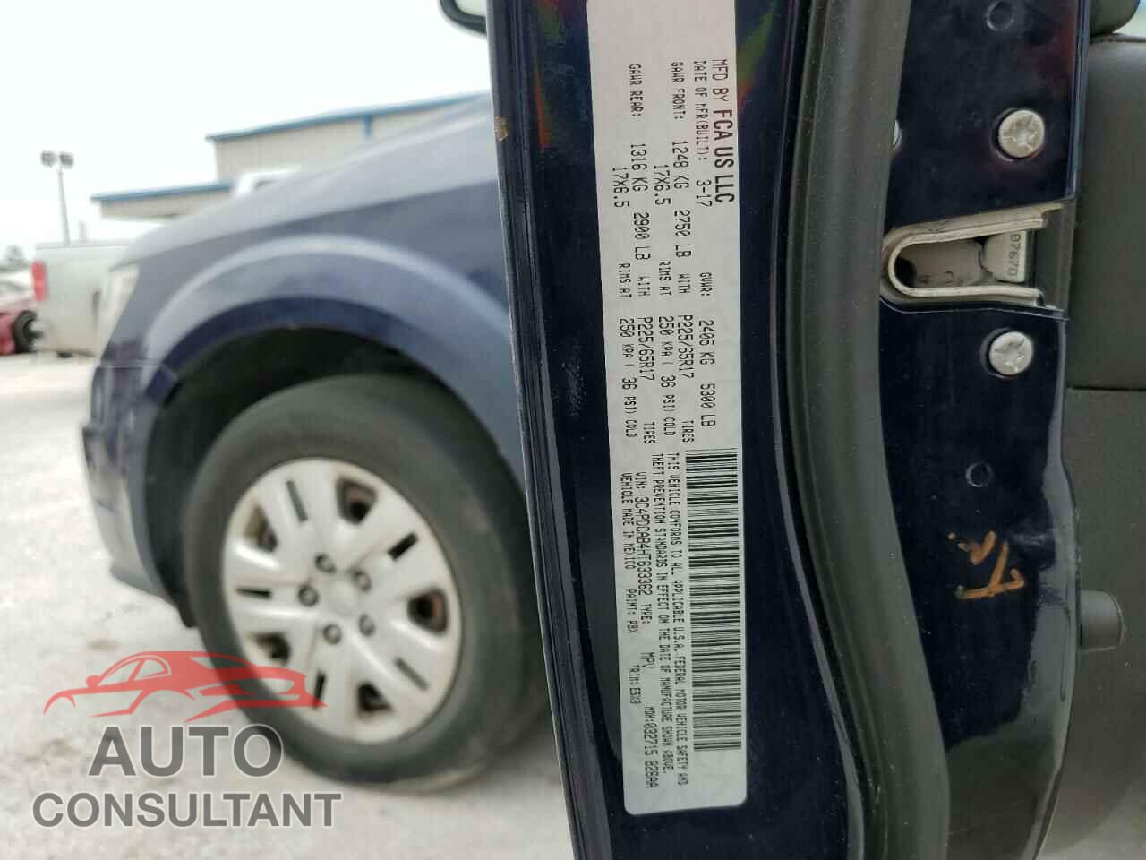 DODGE JOURNEY 2017 - 3C4PDCAB4HT633362