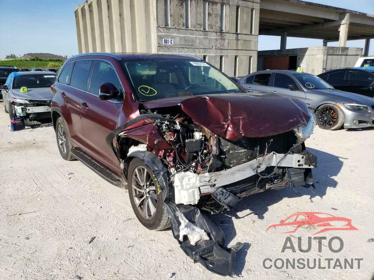 TOYOTA HIGHLANDER 2017 - 5TDKZRFH3HS188845