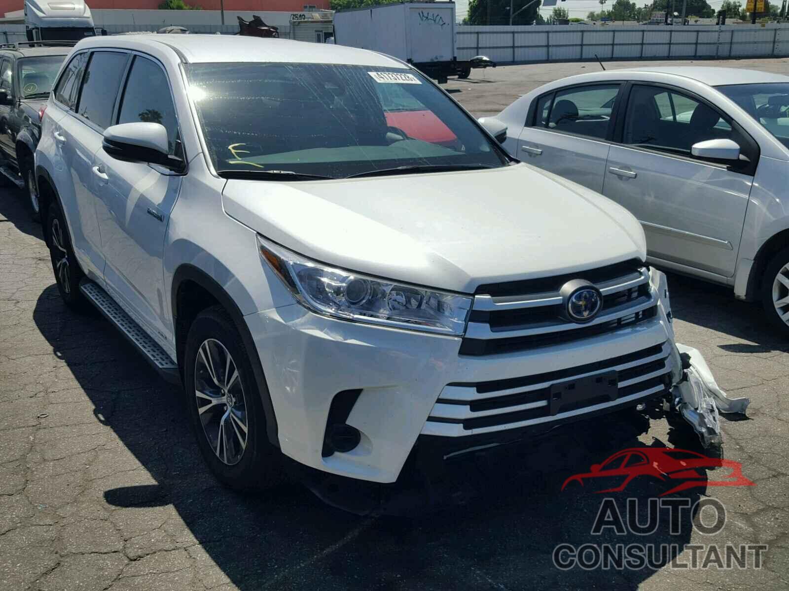 TOYOTA HIGHLANDER HYBRID 2017 - 5TDBGRFH9HS028572
