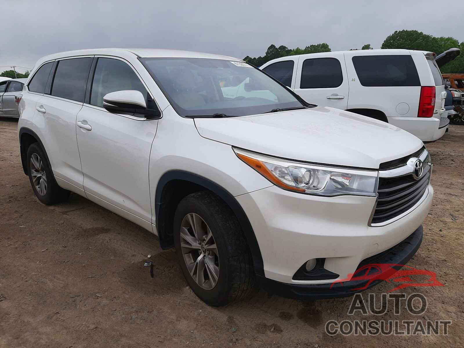 TOYOTA HIGHLANDER 2016 - 5TDBKRFH0GS234411