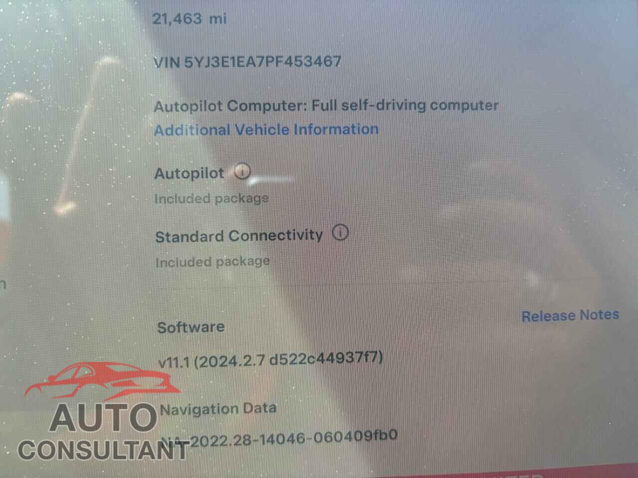 TESLA MODEL 3 2023 - 5YJ3E1EA7PF453467