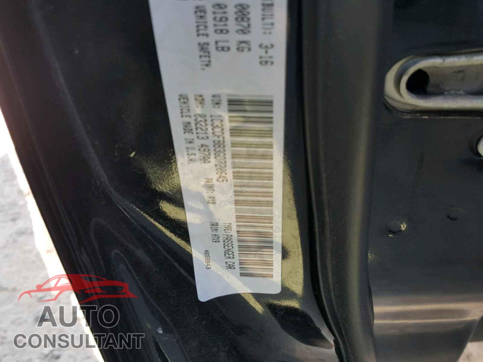 DODGE DART 2016 - 1C3CDFBB3GD720645