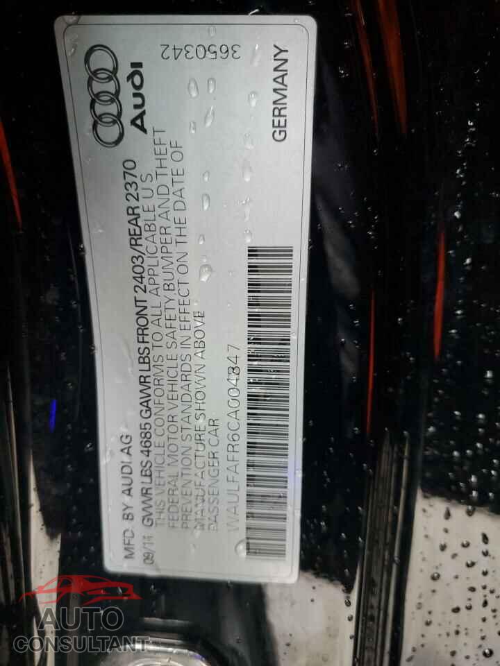 AUDI A5 2012 - WAULFAFR6CA004847
