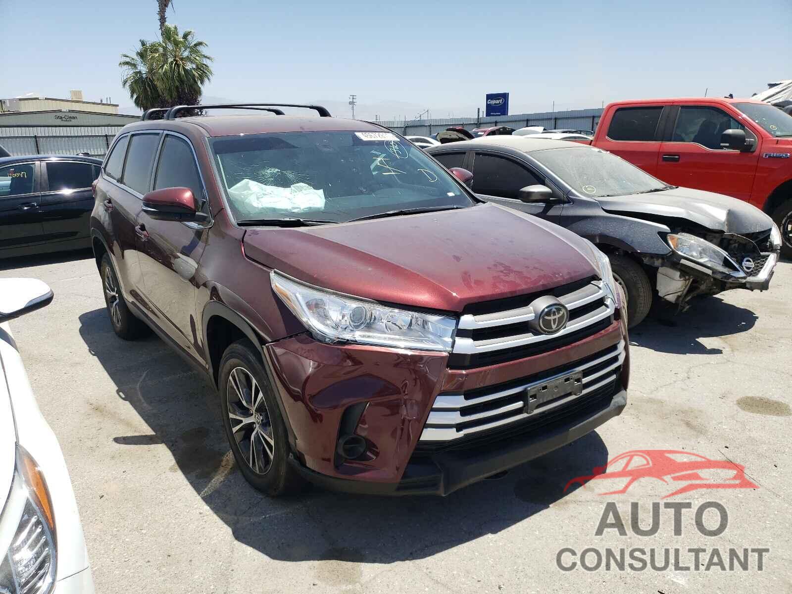 TOYOTA HIGHLANDER 2019 - 5TDZARFH8KS045323