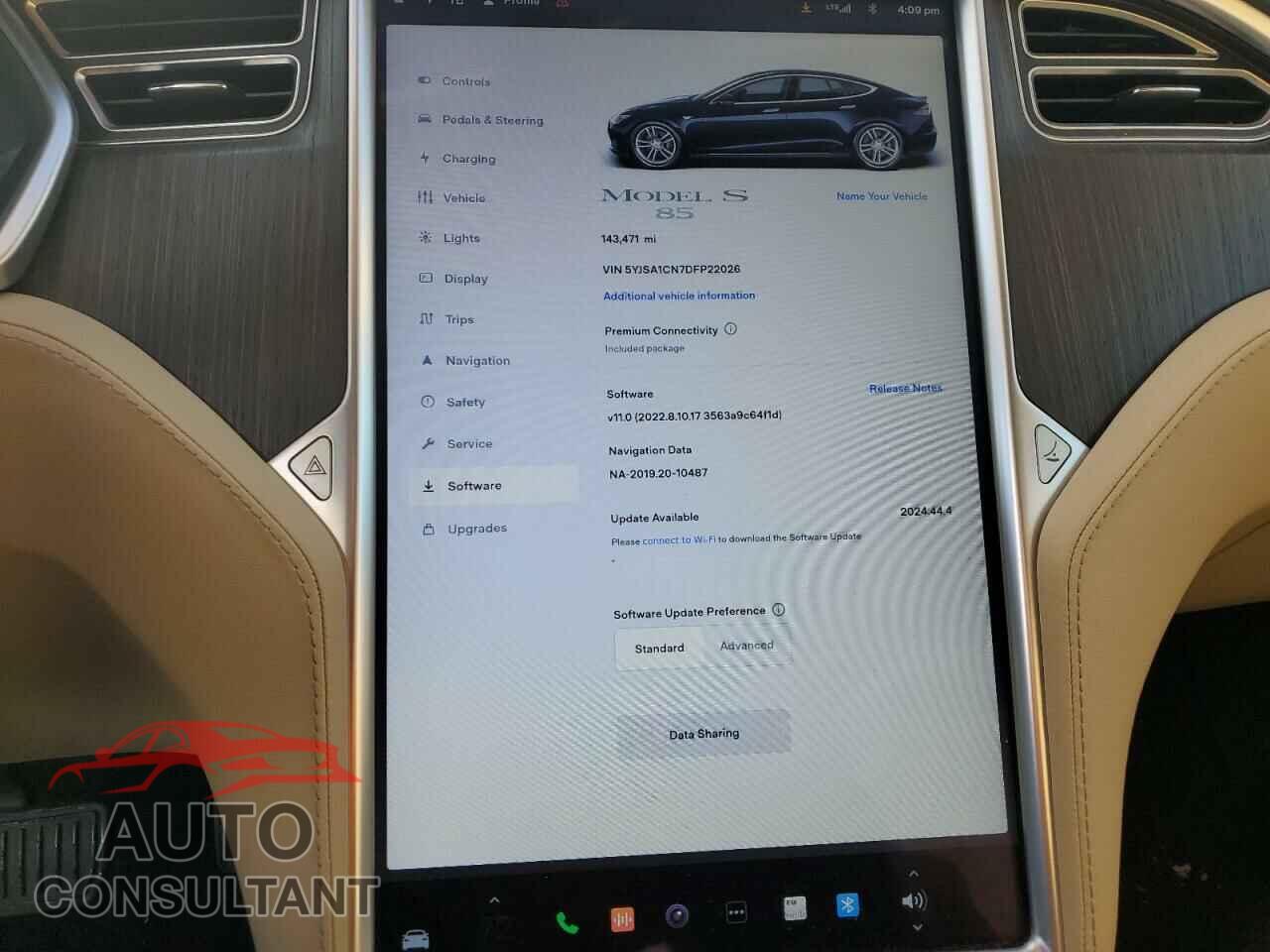 TESLA MODEL S 2013 - 5YJSA1CN7DFP22026