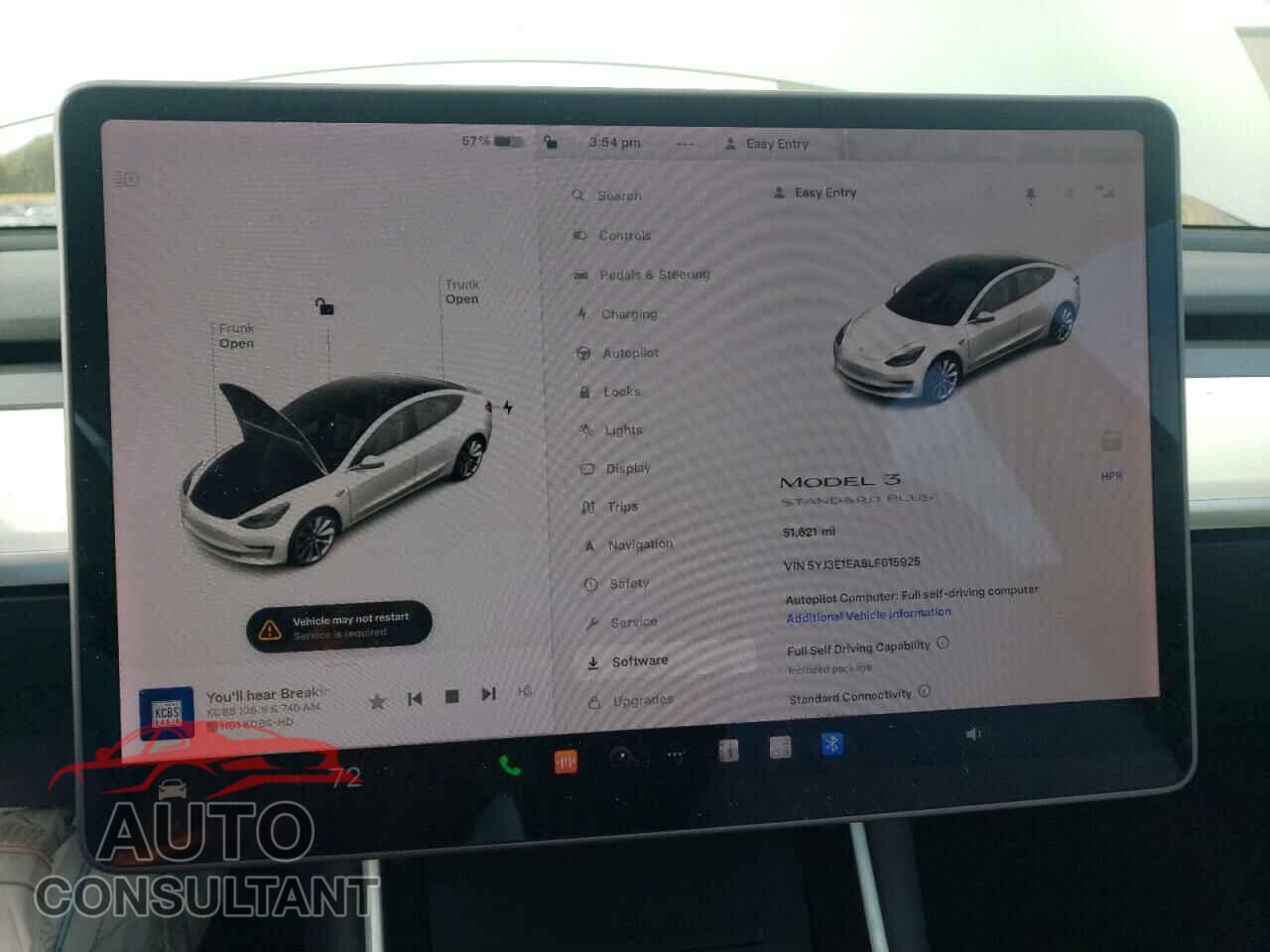 TESLA MODEL 3 2020 - 5YJ3E1EA8LF615925