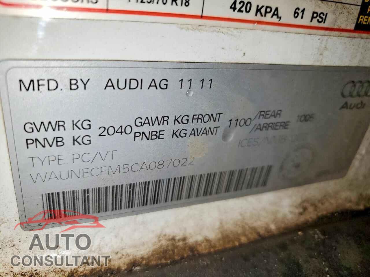 AUDI A3 2012 - WAUNECFM5CA087022
