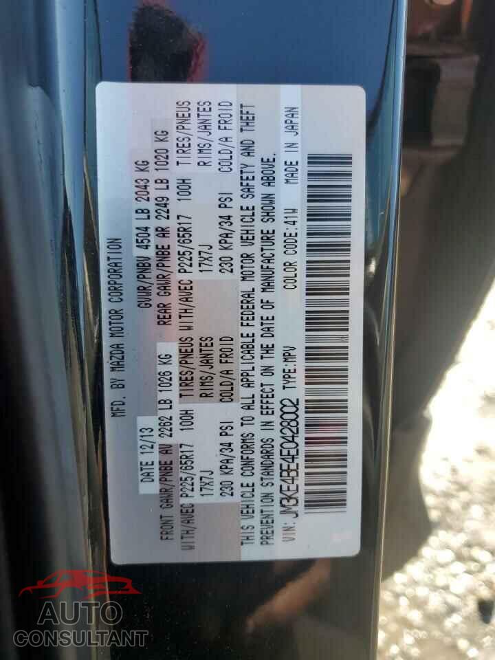 MAZDA CX-5 2014 - JM3KE4BE4E0428002
