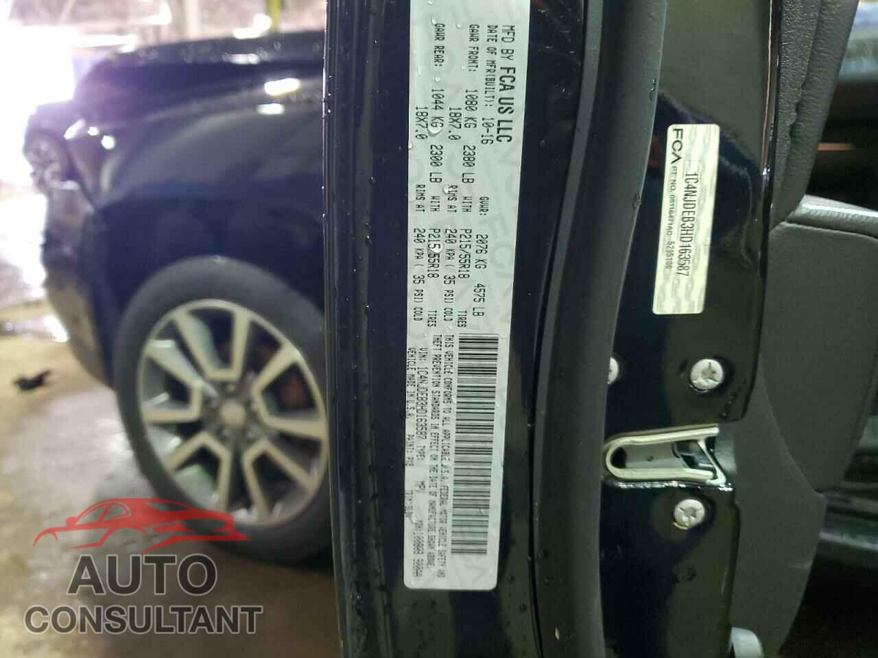 JEEP COMPASS 2017 - 1C4NJDEB3HD163587