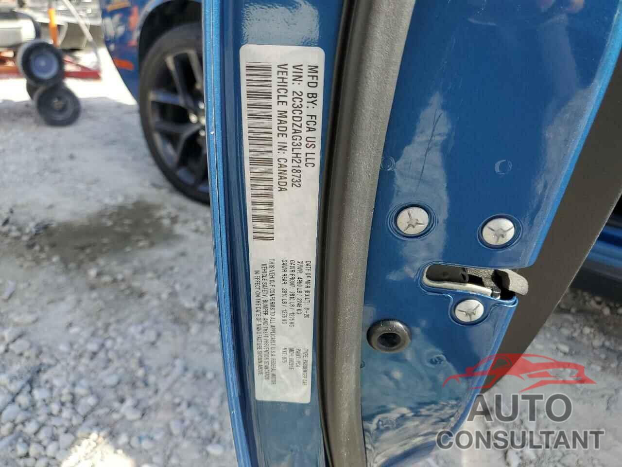 DODGE CHALLENGER 2020 - 2C3CDZAG3LH218732