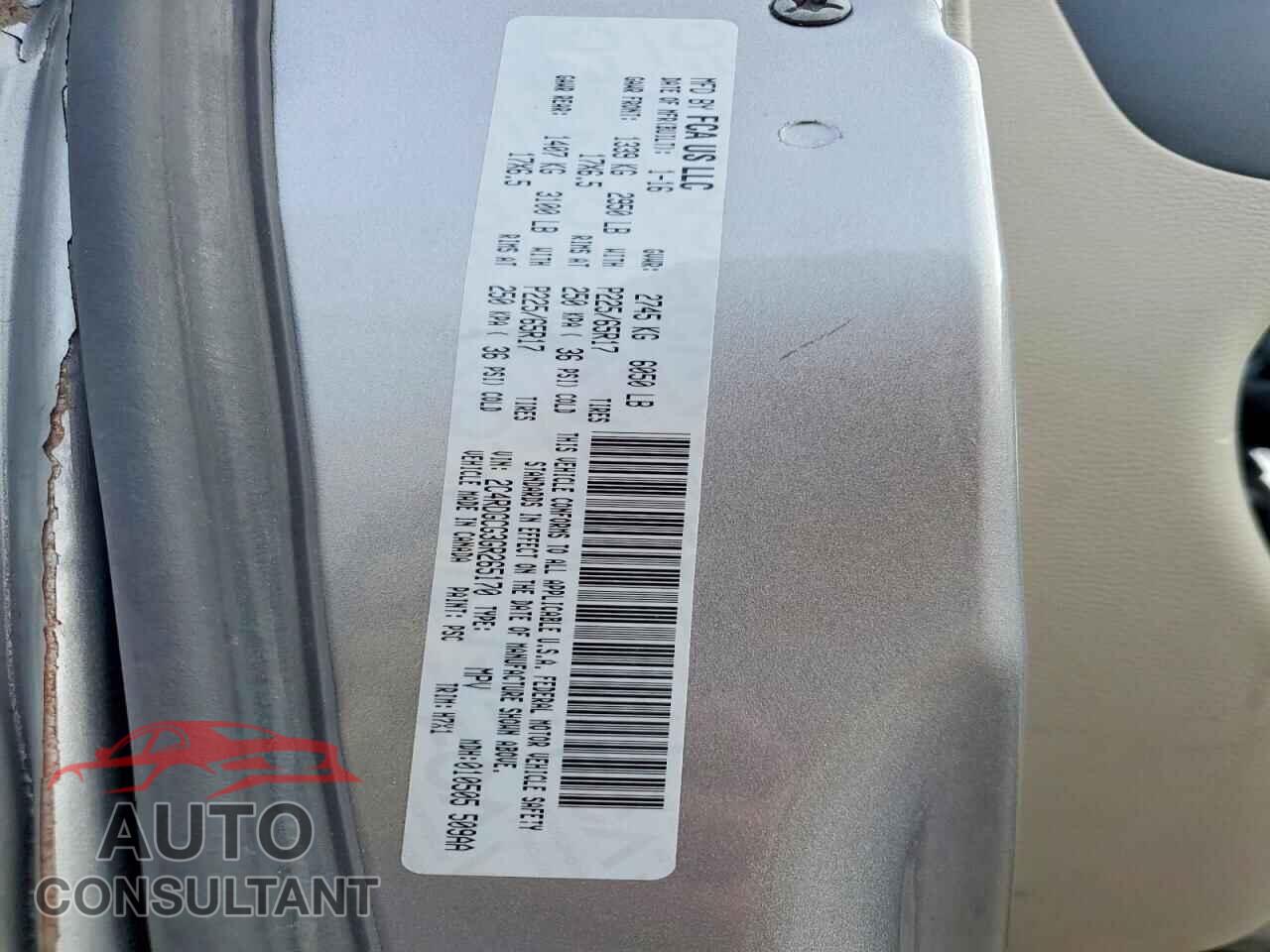 DODGE CARAVAN 2016 - 2C4RDGCG3GR265170
