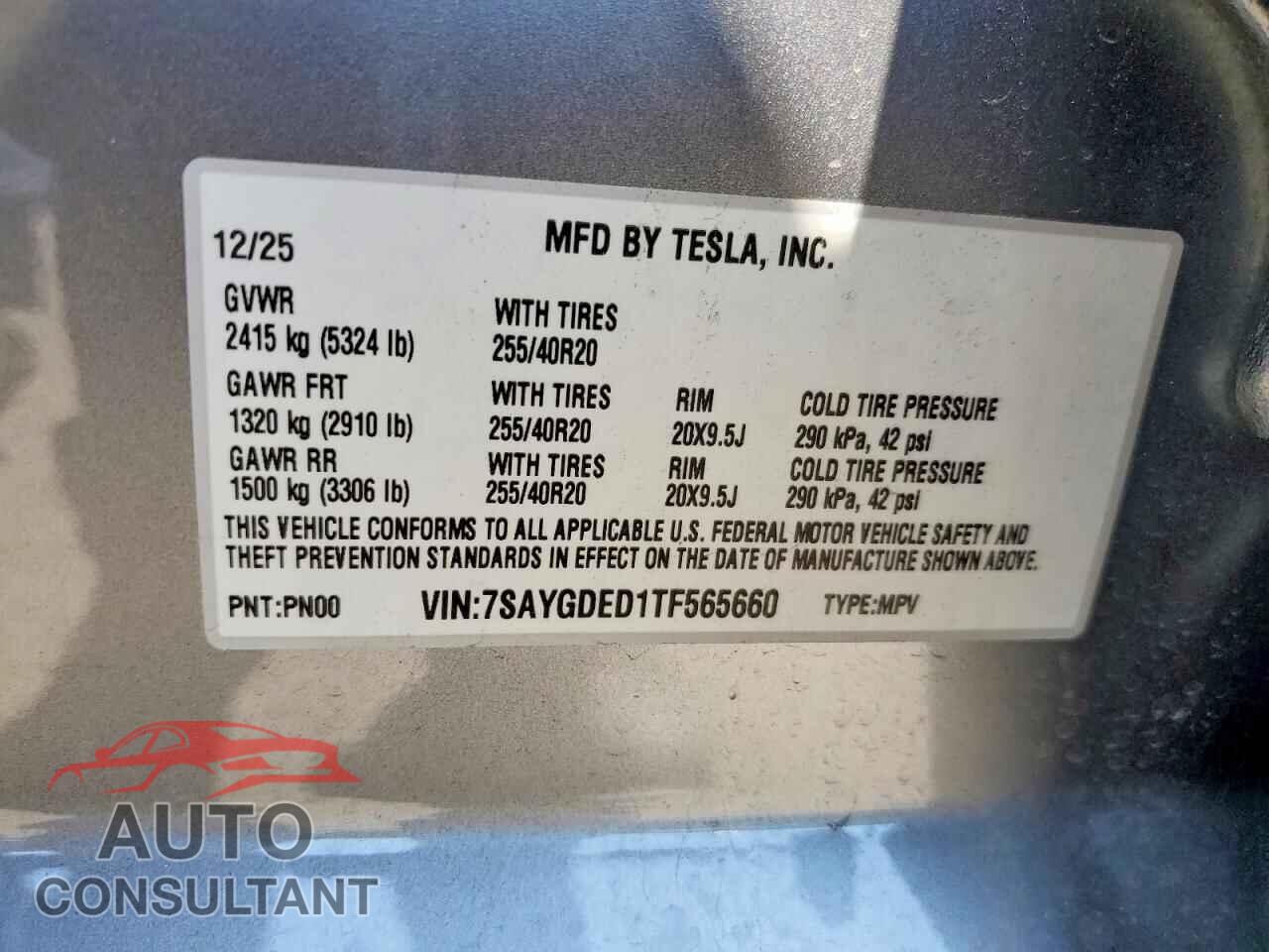 TESLA MODEL Y 2026 - 7SAYGDED1TF565660