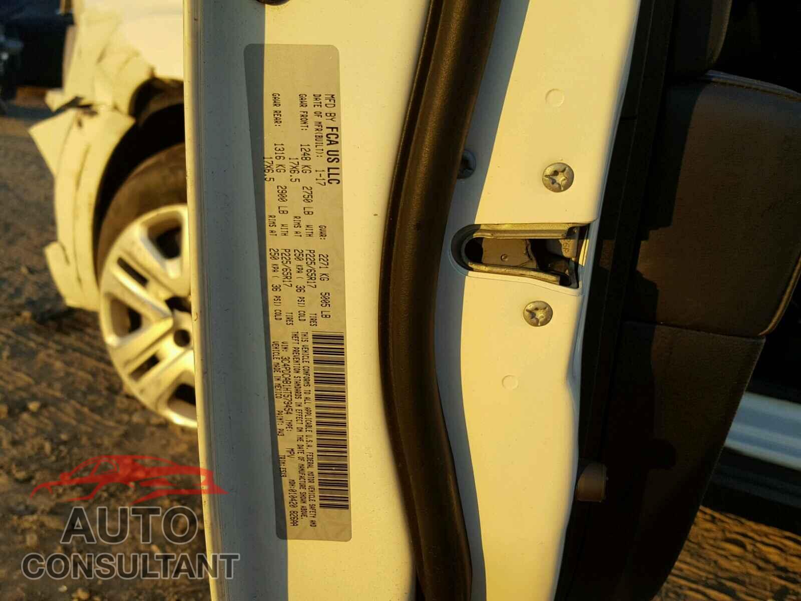 DODGE JOURNEY SE 2017 - 3C4PDCAB1HT579454