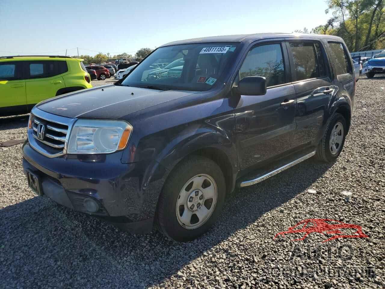 HONDA PILOT 2013 - 5FNYF4H23DB058321