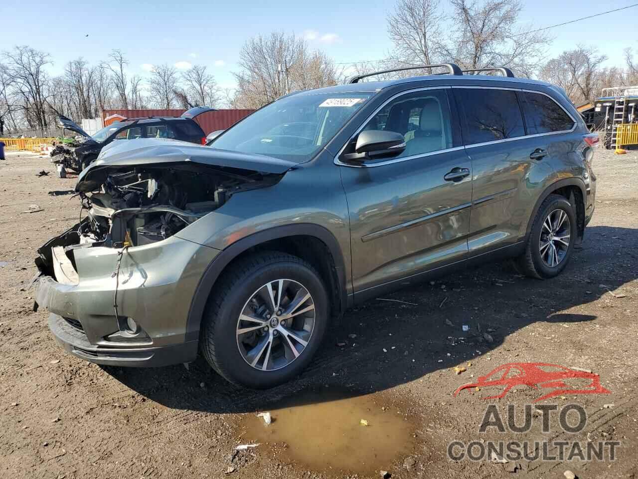 TOYOTA HIGHLANDER 2016 - 5TDJKRFH0GS295169
