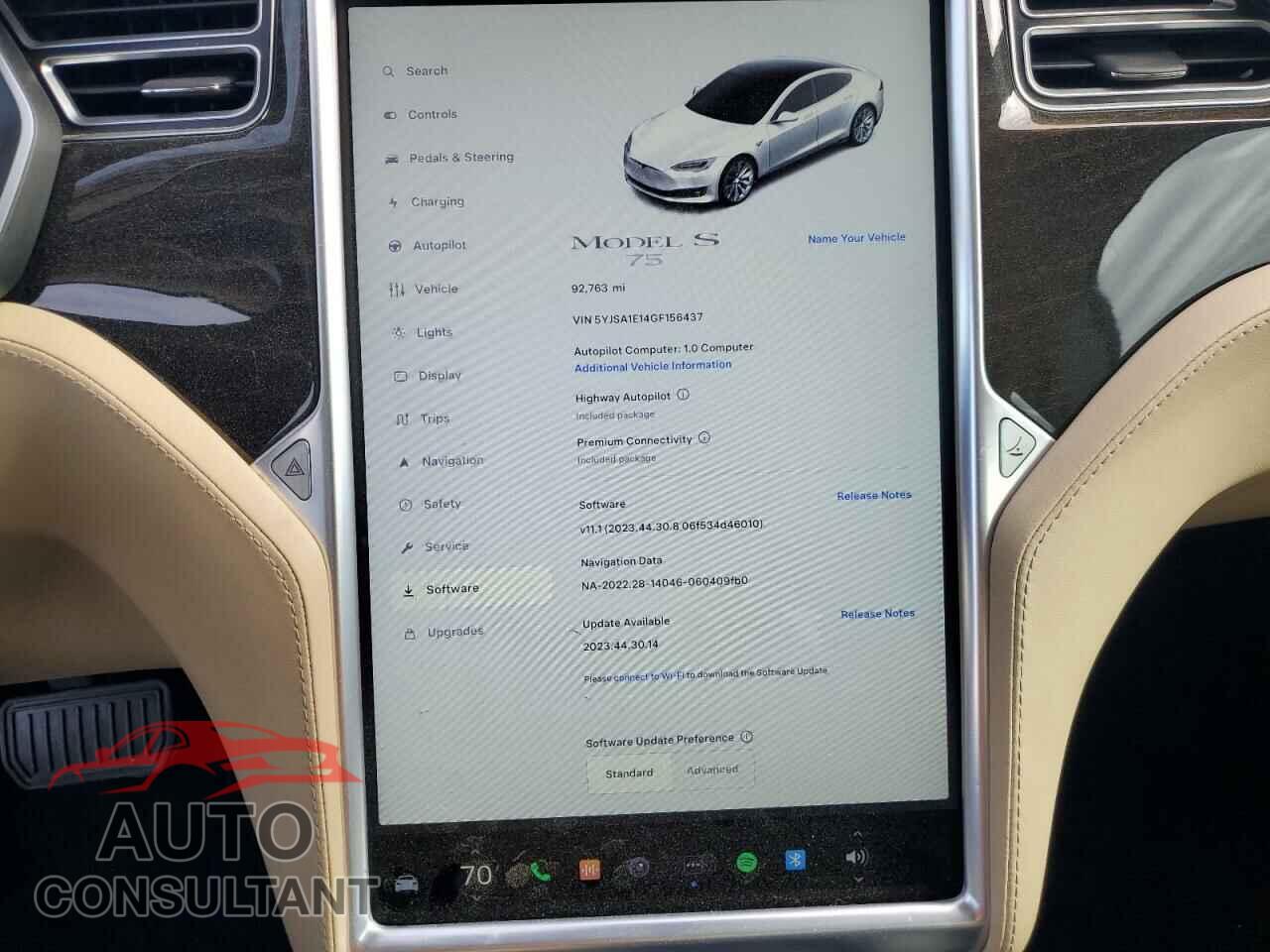 TESLA MODEL S 2016 - 5YJSA1E14GF156437