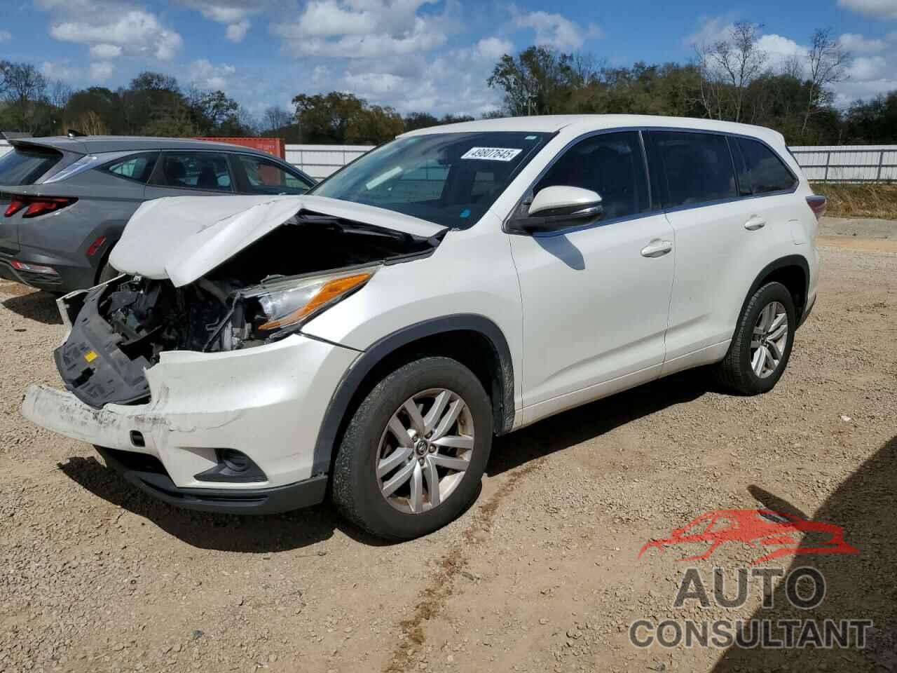 TOYOTA HIGHLANDER 2016 - 5TDZKRFH0GS151186