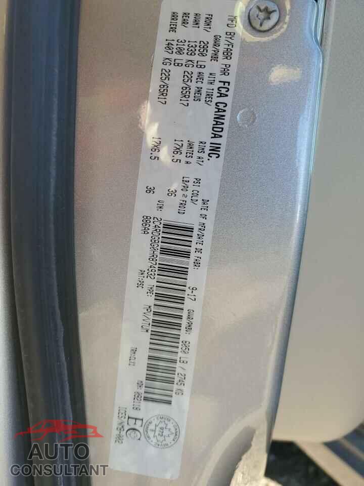 DODGE CARAVAN 2017 - 2C4RDGBG0HR874932