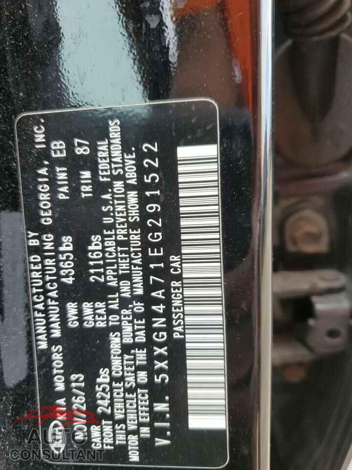 KIA OPTIMA 2014 - 5XXGN4A71EG291522