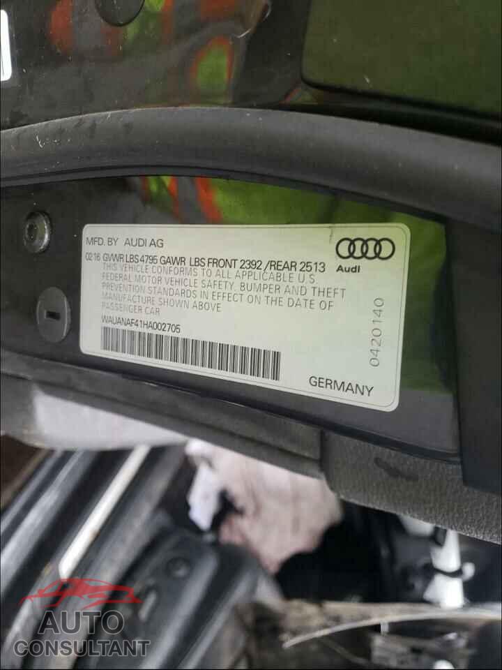 AUDI A4 2017 - WAUANAF41HA002705