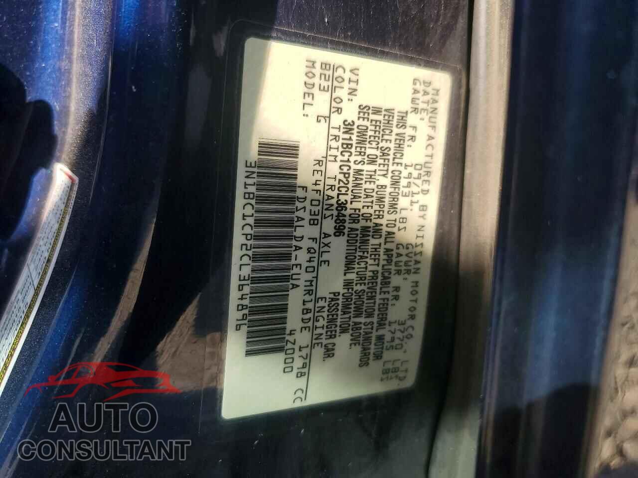 NISSAN VERSA 2012 - 3N1BC1CP2CL364896