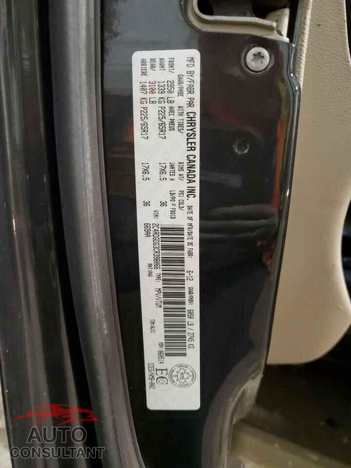 DODGE CARAVAN 2012 - 2C4RDGDG3CR398066
